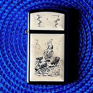 1996 “Scrimshaw Whaler” slim Zippo